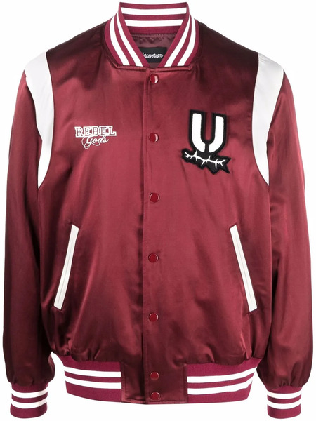  Undercoverism Logo-patch Baseball Jacket - Red 