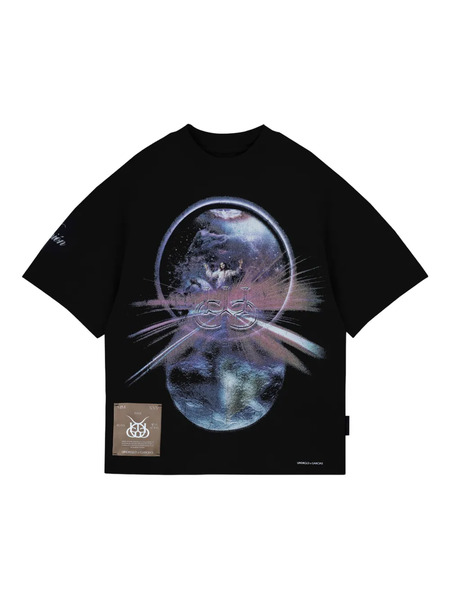  Undergold Boxy Fit Print T-shirt - Black 