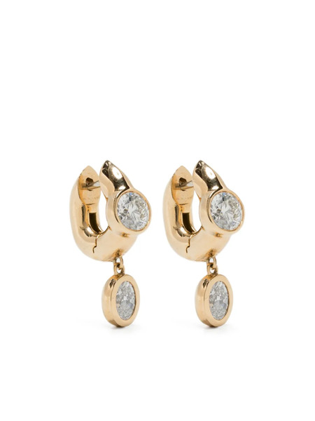  Uniform Object 18kt Yellow Gold Tusk Hoop Earrings 