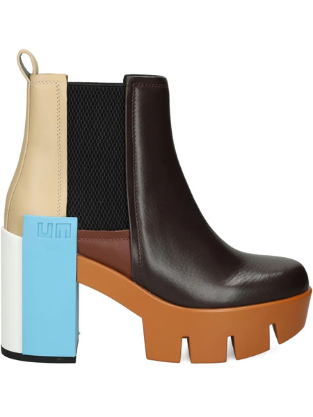  United Nude 110mm Leather Chelsea Boots - Brown 