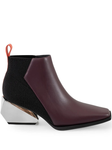  United Nude 60mm Ricky Mid Square-toe Geometric-heel Boots - Purple 