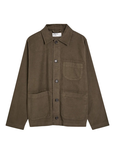  Universal Works Button Field Shirt Jacket - Brown 