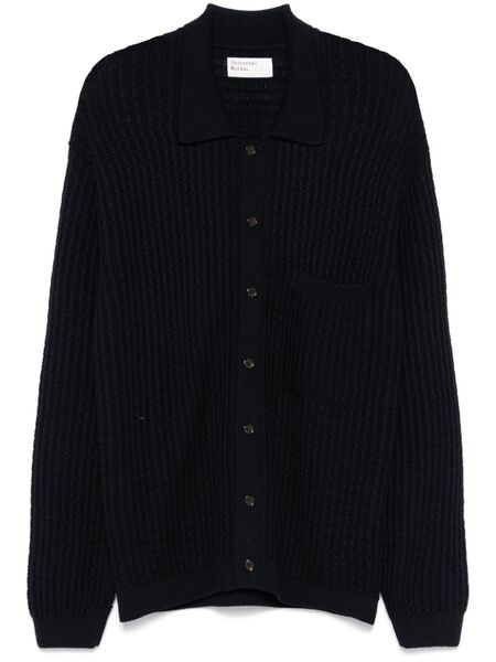  Universal Works Classic-collar Cardigan - Blue 