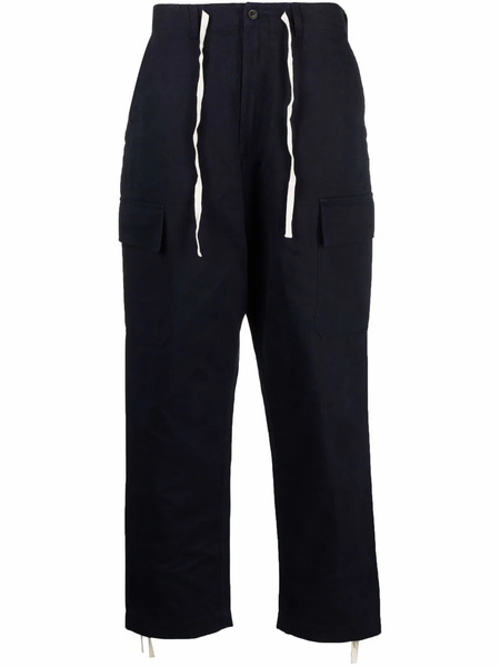  Universal Works Drawstring Straight-leg Trousers - Blue 