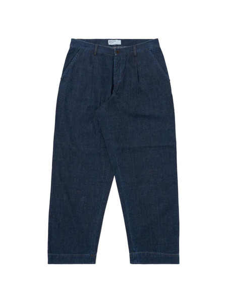  Universal Works Duke Pleat-detail Jeans - Blue 