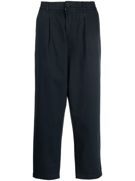  Universal Works Elasticated-waistband Tapered Trousers - Blue 