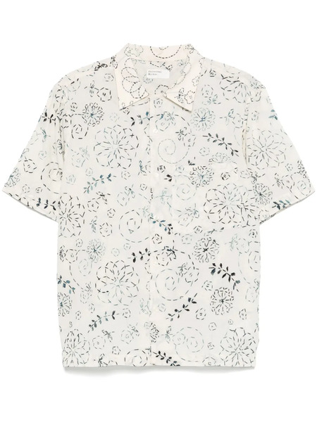  Universal Works Embroidered Shirt - Neutrals 