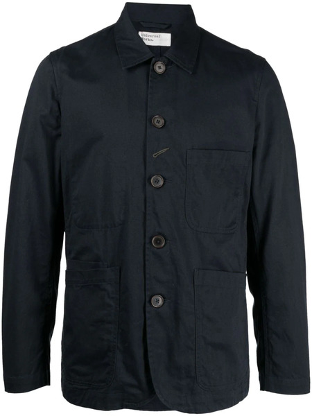  Universal Works Long-sleeve Cotton Shirt - Blue 