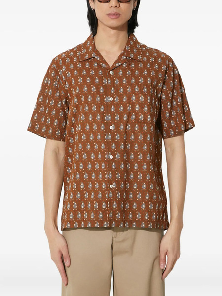  Universal Works Paisley-print Short-sleeve Shirt - Brown 
