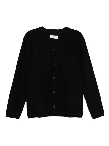  Universal Works V-neck Cardigan - Black 