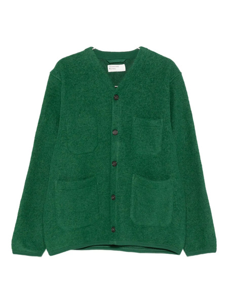  Universal Works V-neck Cardigan - Green 