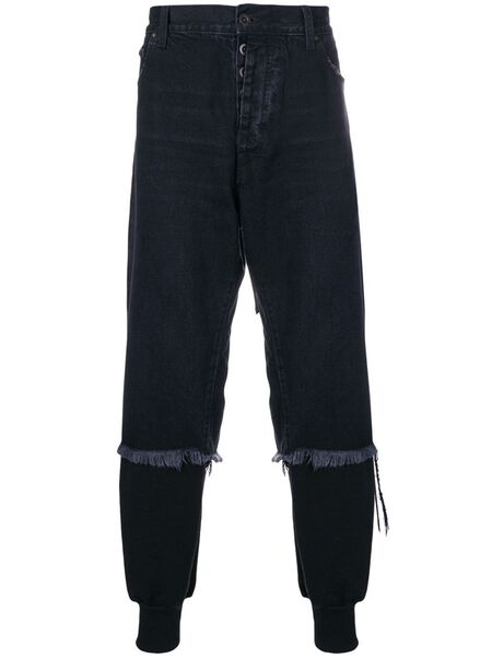  Unravel Project Layered Jeans - Black 