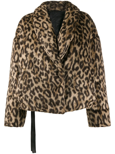  Unravel Project Leopard-print Down Jacket - Neutrals 