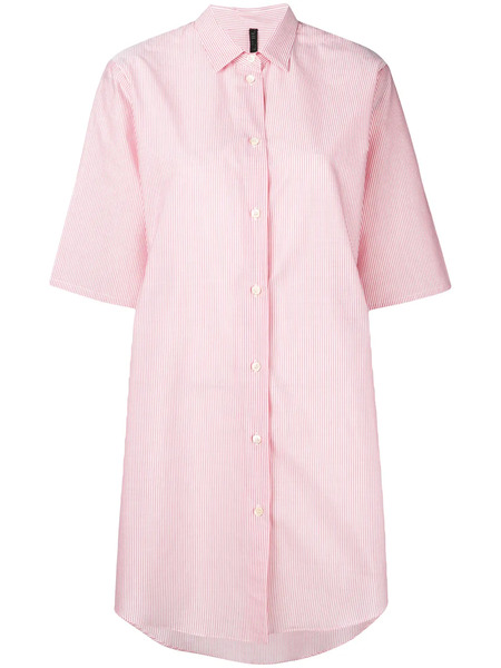 Unravel Project Striped Long Shirt - Red 