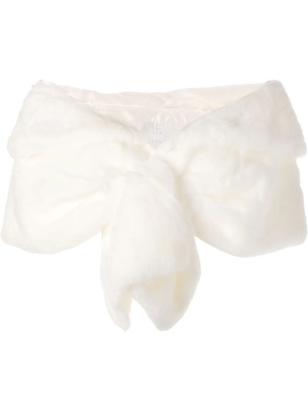  Unreal Fur Champagne Faux-fur Shawl - White 