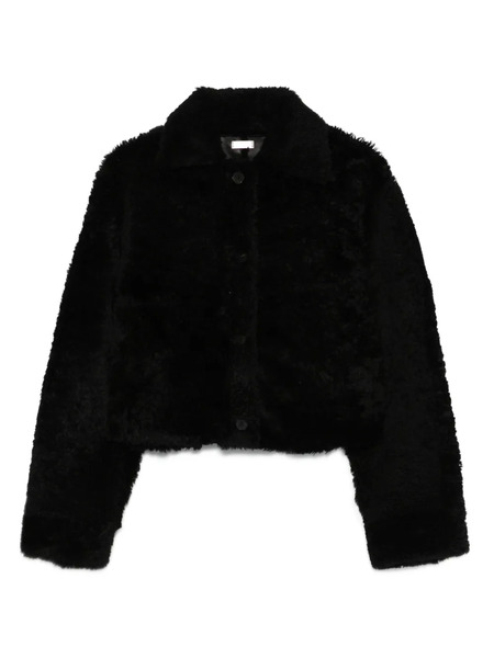  Utzon Jenay Button-front Shearling Jacket - Black 