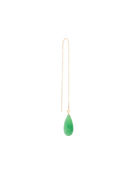  Uzerai Edits Chrysoprase Pull-through Earring - Metallic 