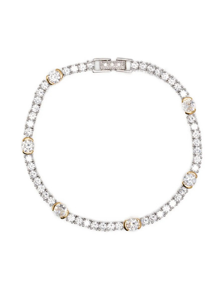  V Jewellery Luna Tennis Bracelet - Silver 