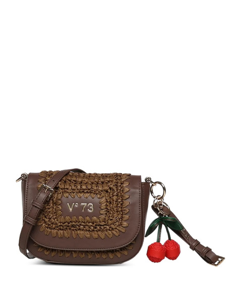  V°73 Cherry Woven Shoulder Bag - Brown 