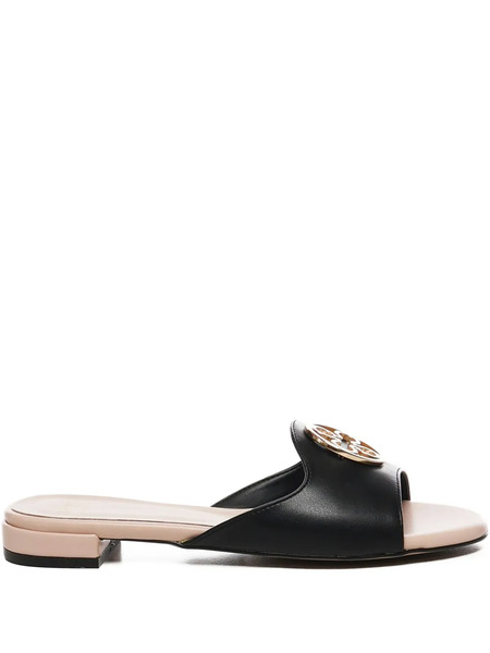  V°73 Ciabatte Janette Logo-plaque Sandals - Black 