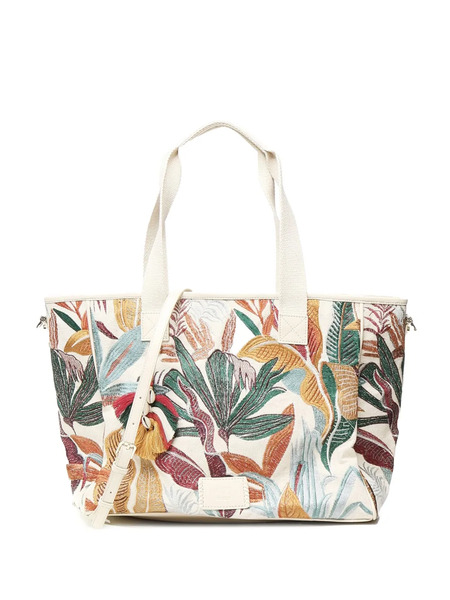  V°73 Clarissa Embroidered Tote Bag - Neutrals 