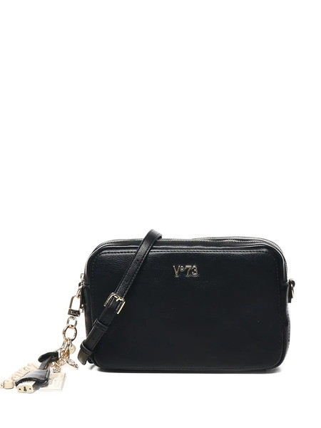  V°73 Double-zip Charm Shoulder Bag - Black 
