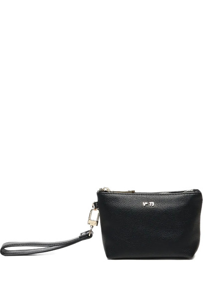  V°73 Logo-lettering Clutch Bag - Black 