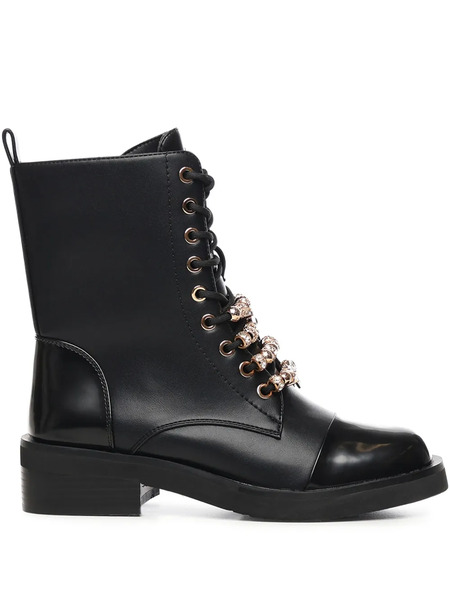  V°73 Margot Beaded-embellishment Boots - Black 