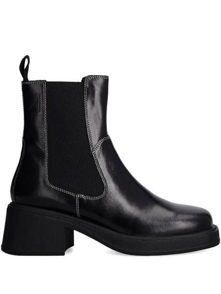  Vagabond Dorah Stretch Panel Block Heel Boots - Black 