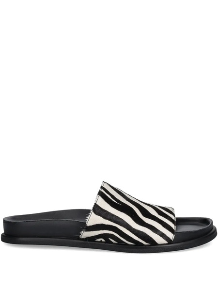  Vagabond Effie Zebra-print Slides - Black 