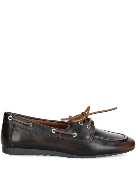  Vagabond Hillary Leather Lace-up Loafers - Brown 