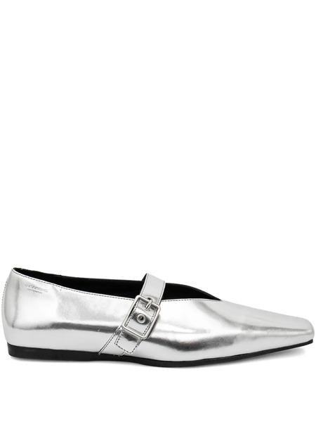  Vagabond Wioletta Buckle-strap Ballet Flats - Silver 