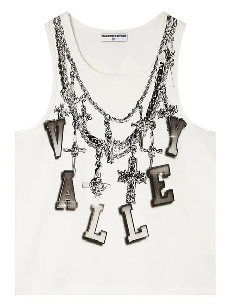  Vale Chain Tank Top - White 