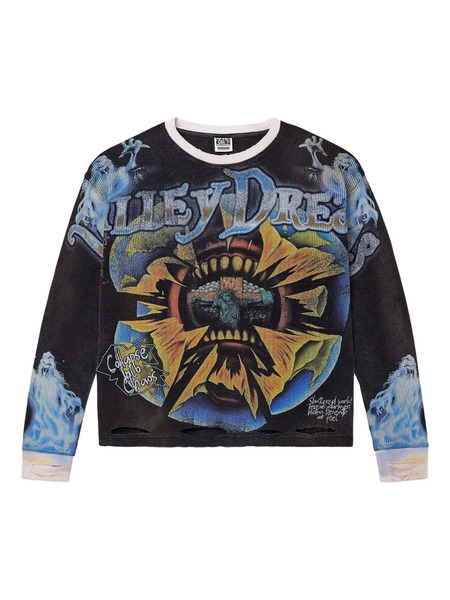  Vale Graphic-print Sweatshirt - Black 