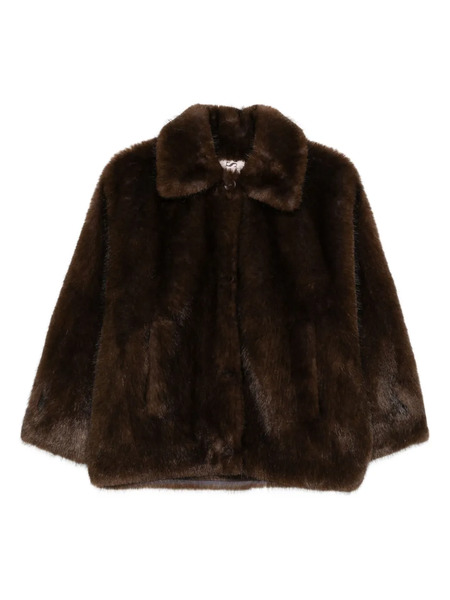  Valentini 1972 Faux-fur Collared Jacket - Brown 