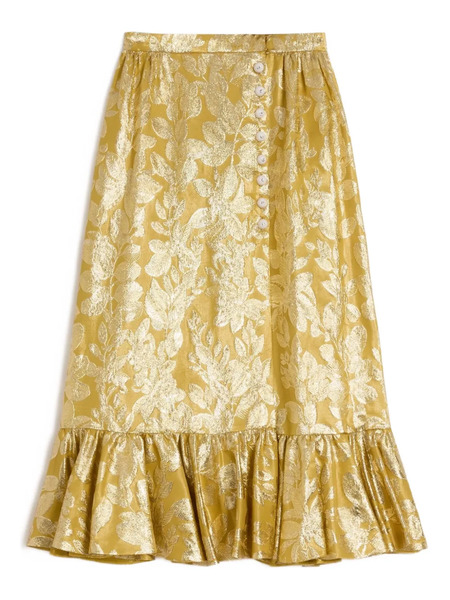  Valentino Garavani Apres L'hiver Skirt - Yellow 