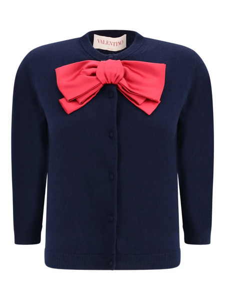  Valentino Garavani Bow-detailed Jacket - Blue 
