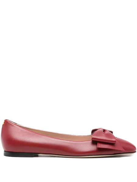  Valentino Garavani Bow-details Ballet Flats - Red 