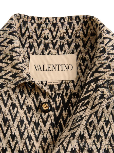  Valentino Garavani Button-fastening Shirt Jacket - Neutrals 