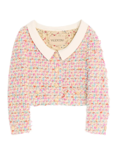  Valentino Garavani Candy Tweed Jacket - Pink 