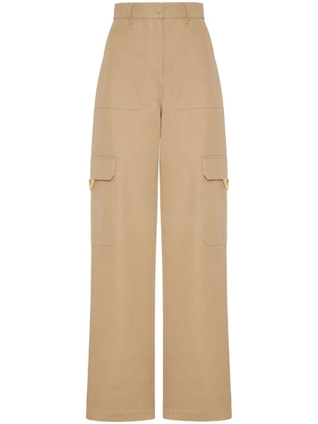  Valentino Garavani Canvas Cargo Trousers - Neutrals 