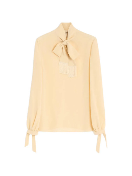 Valentino Garavani Crepe De Chine Shirt - Neutrals 