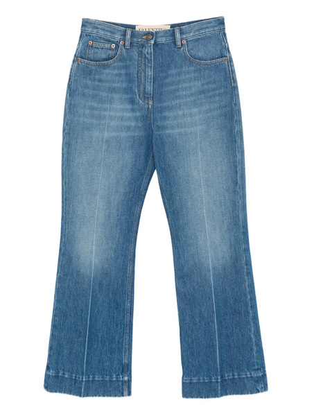  Valentino Garavani Cropped Flared Jeans - Blue 