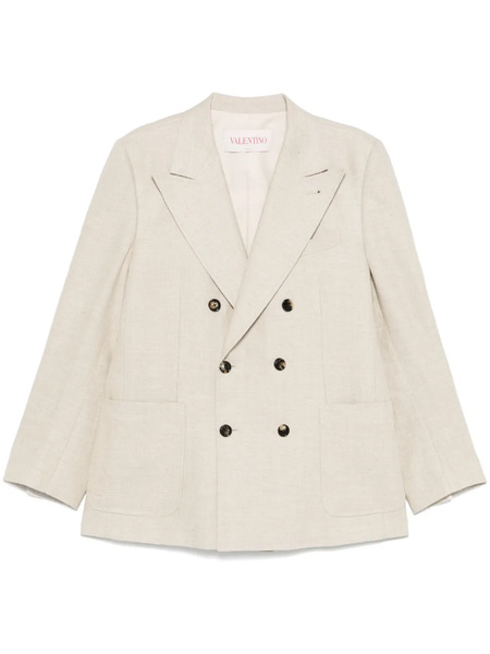  Valentino Garavani Double-breasted Blazer - Neutrals 