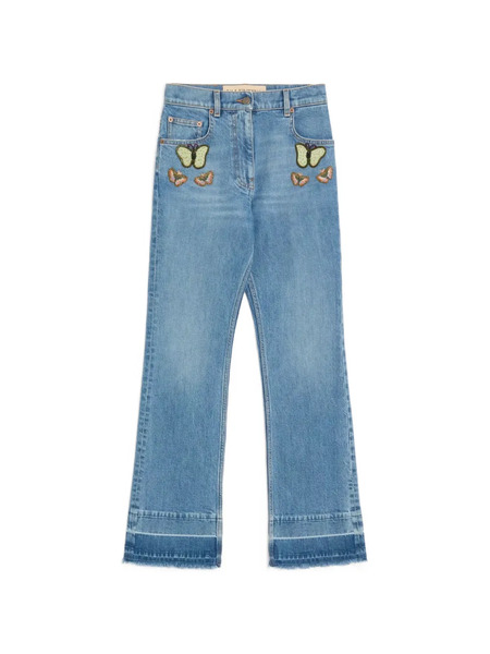  Valentino Garavani Embroidered Jeans - Blue 