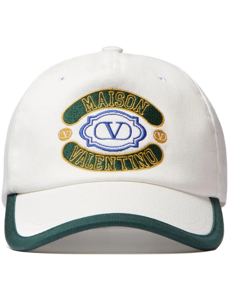  Valentino Garavani Embroidered-logo Baseball Cap - White 