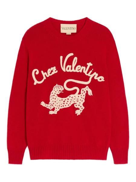  Valentino Garavani Embroidered Wool Jumper 