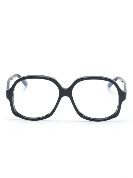  Valentino Garavani Eyewear Logo-print Glasses - Black 