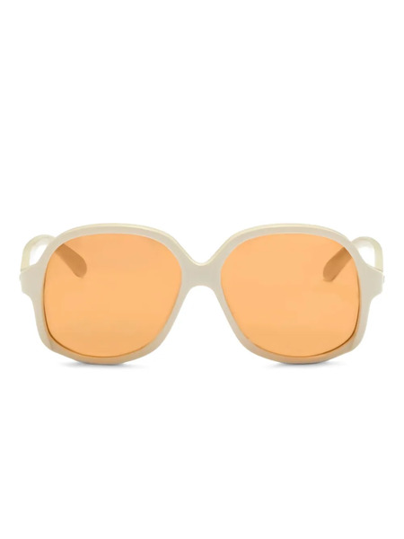 Valentino Garavani Eyewear Oval-frame Sunglasses - Neutrals 