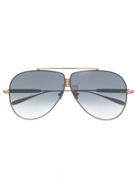  Valentino Garavani Eyewear Pilot-frame Sunglasses - Gold 